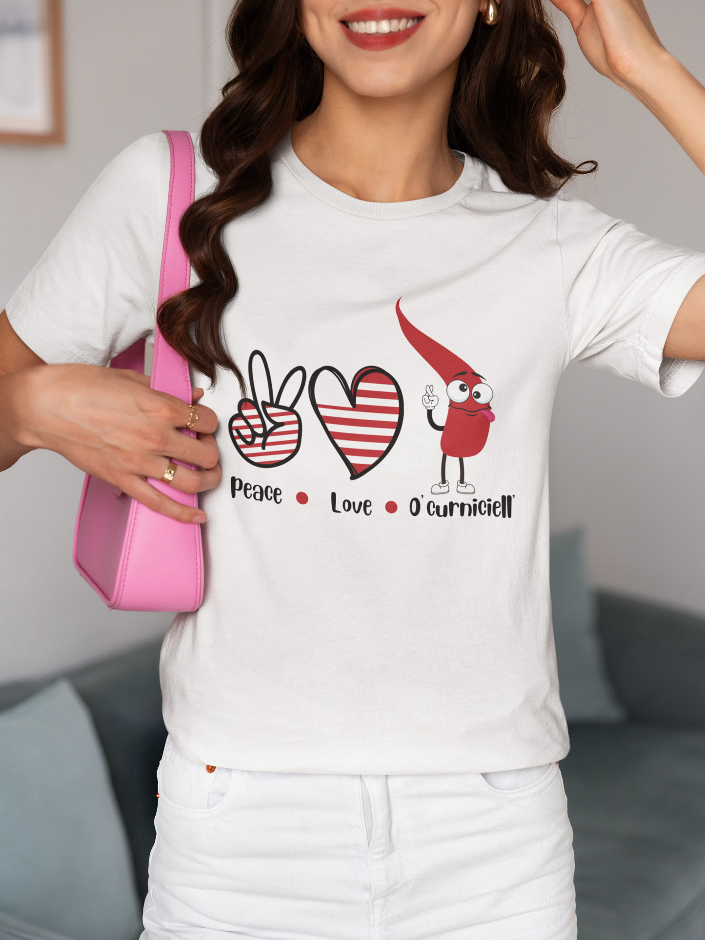O' CURNICIELLO PACE E AMORE 1 T-SHIRT UNISEX