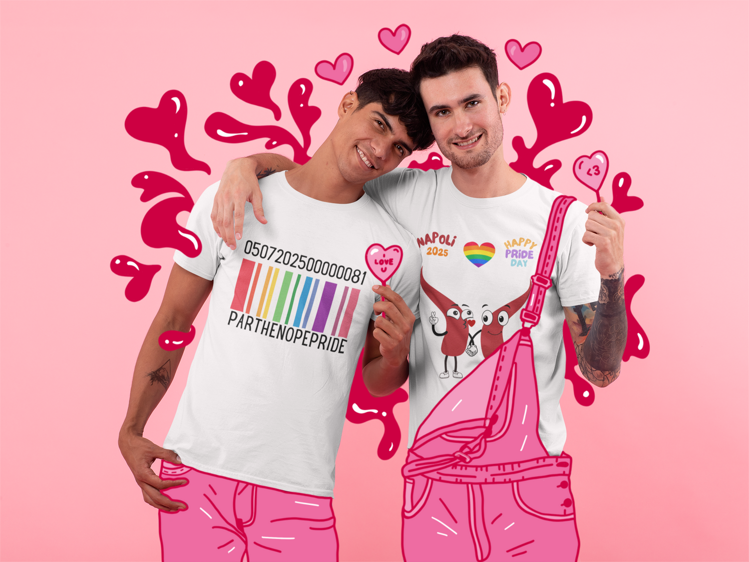 🌈 Limited Edition T-Shirt – PRIDE NAPOLI 2025