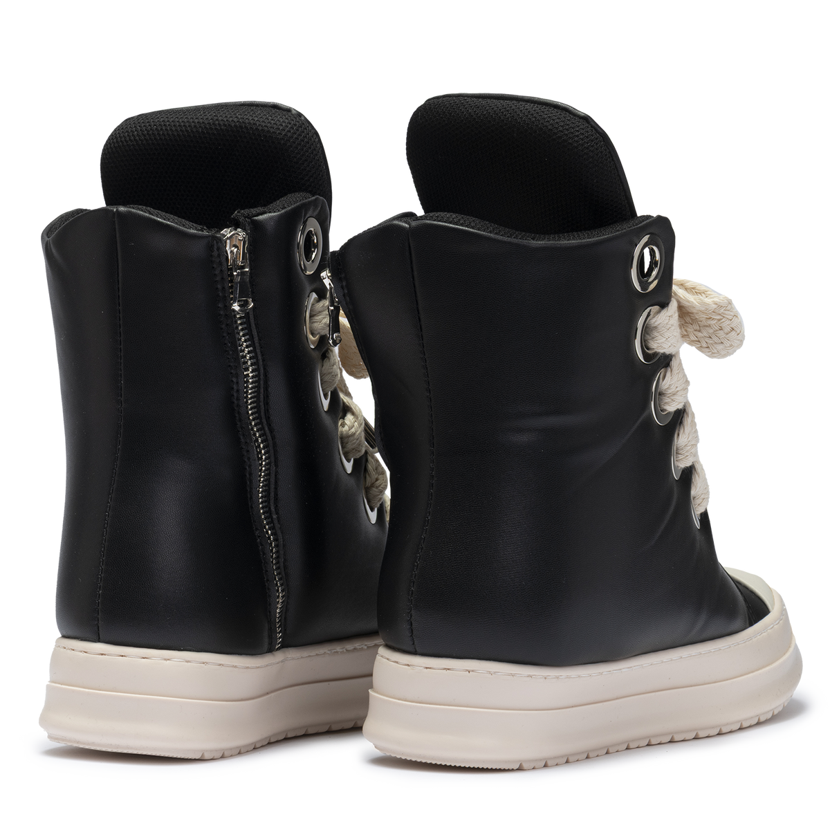 Sneakers in Pelle con imbottitura alta