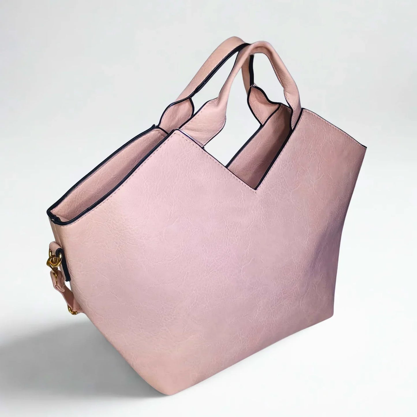 Faux Leather Tote Bag - MS-0625