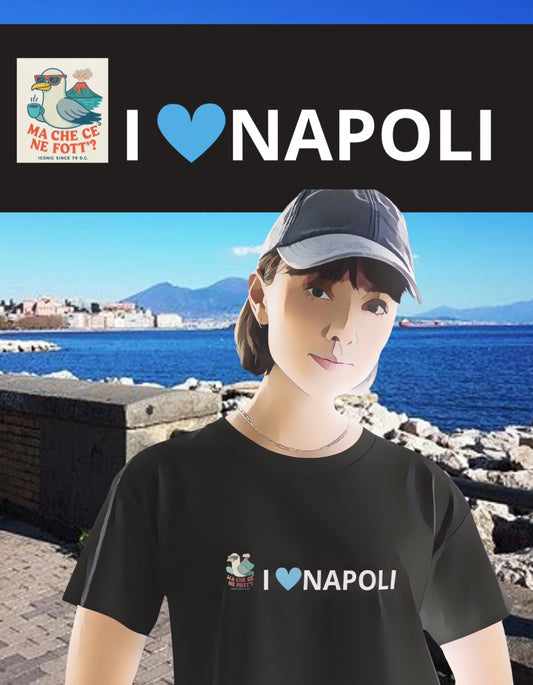 Crop top da donna i love napoli